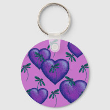 Paarse harten en libellen