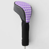 Paarse Harten Golfheadcover (Schuin)