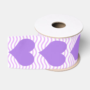 Paarse Harten Grosgrain Lint