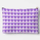 Paarse Harten Grote Accessoiretas Etui (Achterkant)