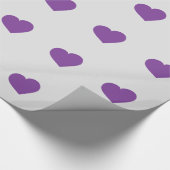 Paarse harten inpakpapier (Hoek)