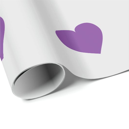 Paarse harten inpakpapier (Rol Hoek)