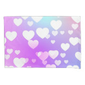 Paarse harten Kussenslopen. Kussensloop (Voorkant-Links)