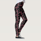 Paarse harten leggings (Rechts)