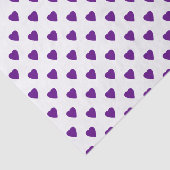 Paarse harten op aangepast achtergrondweefselpapie tissuepapier (Detail)