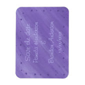 Paarse harten Overvloeiend Paars Opslaan datum Mag Magneet (Verticaal)