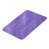 Paarse harten Overvloeiend Paars Opslaan datum Mag Magneet (Linkerzijde)