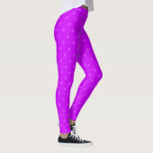 Paarse harten patroon leggings (Rechts)