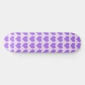 Paarse harten persoonlijk skateboard (Horizontaal)