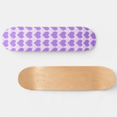 Paarse harten persoonlijk skateboard (Horizontaal)