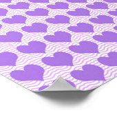 Paarse harten poster (Hoek)