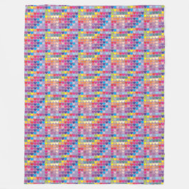 paarse harten regenboogdeken fleece deken