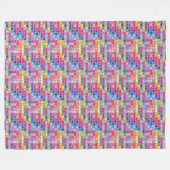 paarse harten regenboogdeken fleece deken (Voorkant (Horizontaal))
