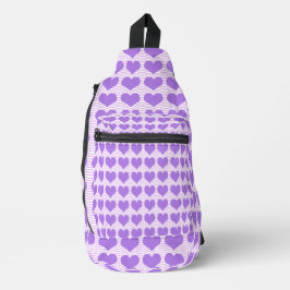 Paarse Harten Sling Bag