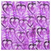 Paarse harten stof (Swatch)