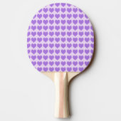 Paarse Harten Tafeltennisbatje (Achterkant)