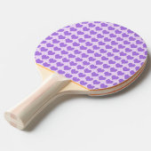 Paarse Harten Tafeltennisbatje (Voorkant Gekanteld)