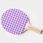 Paarse Harten Tafeltennisbatje (Zijkant)