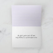 Paarse harten voor schoondochter Verjaardag Kaart (Binnen)