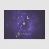 Paarse hartkanker | Kosmische Astrologie Horoscoop Tissuepapier (Voorkant)