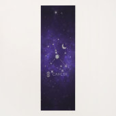 Paarse hartkanker | Kosmische Astrologie Horoscoop Yogamat (Achterkant)