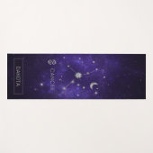 Paarse hartkanker | Kosmische Astrologie Horoscoop Yogamat (Voorkant (horizontaal))