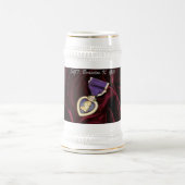 Paarse hartlijn, gepersonaliseerd bierpul (Center)