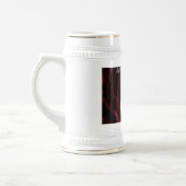 Paarse hartlijn, gepersonaliseerd bierpul (Links)