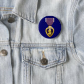 Paarse hartmedaille Button (In situ)
