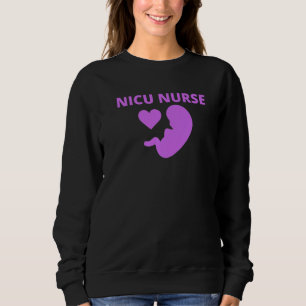 Paarse hartslag Baby Nicu Nurse Icu Neonatale foet Trui