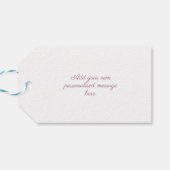 paarse hartslag baby shower dank u cadeaulabel (Achterkant Horizontaal)