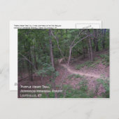 "Paarse hartslag" Briefkaart (Voorkant / Achterkant)