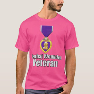 Paarse hartslag gewonde veteraan  t-shirt