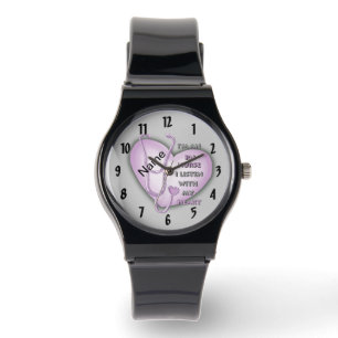 Paarse hartslag Nurse Horloge