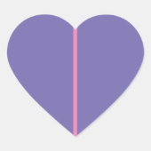 Paarse hartstickers hart sticker (Voorkant)