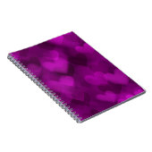 Paarse hartstocht voor vrouwen en meisjes, meisjes notitieboek (Rechterzijde)