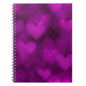 Paarse hartstocht voor vrouwen en meisjes, meisjes notitieboek (Voorkant)