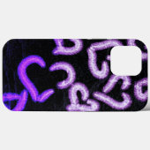 Paarse hartverwarmingen Case-Mate iPhone case (Achterkant (horizontaal))