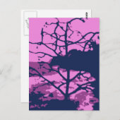 Paarse Hawaiian Ocean Beach Tree Foto Uitzicht Briefkaart (Voorkant / Achterkant)