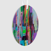 Paarse Haze Acryl Ornament (voorkant)