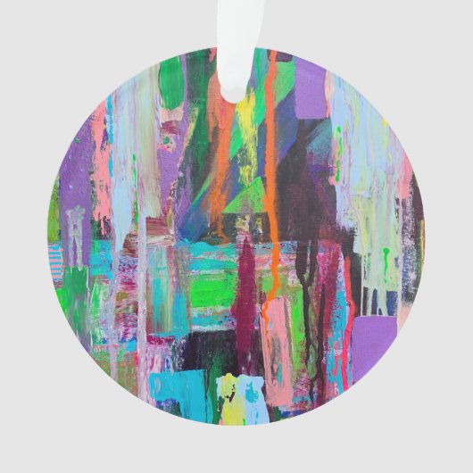 Paarse Haze Acryl Ornament (voorkant)