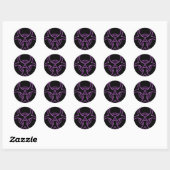 Paarse Haze Bio-Hazard Sticker (Vel)