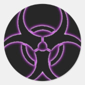 Paarse Haze Bio-Hazard Sticker (Voorkant)