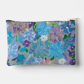 Paarse Haze Bloemen Accessoires Pouch Etui (Achterkant)