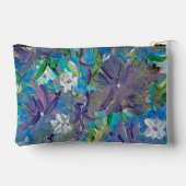 Paarse Haze Bloemen Accessoires Pouch Etui (Achterkant)