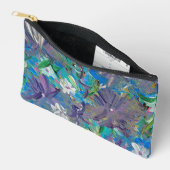 Paarse Haze Bloemen Accessoires Pouch Etui (Open)