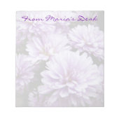 Paarse Haze Chrysanthema Notitieblok (Voorkant)