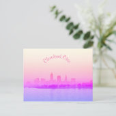 Paarse Haze Cleveland Briefkaart (Staand voorkant)