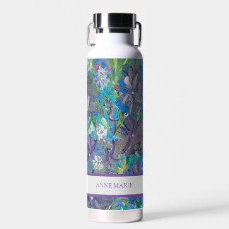 Paarse Haze Floral Custom Waterfles