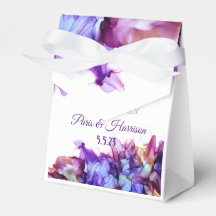 Paarse Haze Modern Abstract Alcohol Ink Wedding